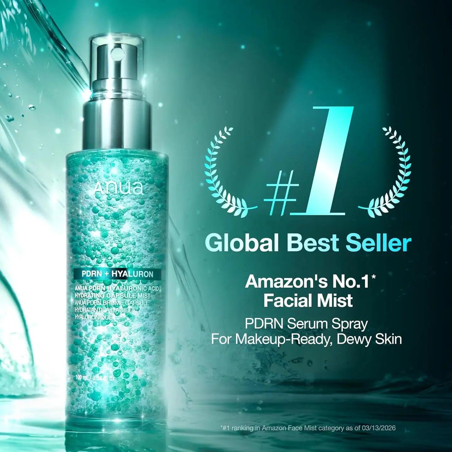 Anua Pdrn Collagen Glow Facial Serum Spray