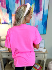 Retinol + Vitamin C + Sunscreen Neon Pink Puff Graphic Tee
