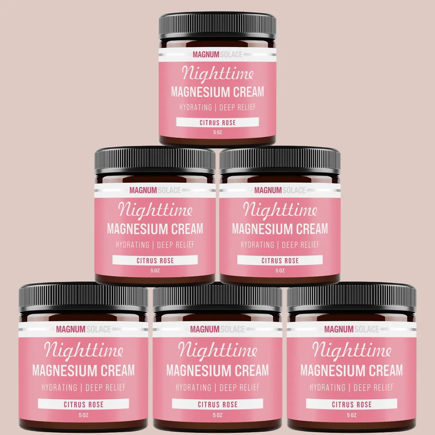 Nighttime Magnesium Cream-Citrus Rose (5oz)