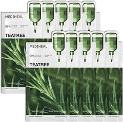 Mediheal Tea Tree Essential Mask – Calming Sheet Mask with Tea Tree, Centella, and Chamomile