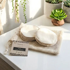 Set of 10 - Reusable Hemp Facial Rounds