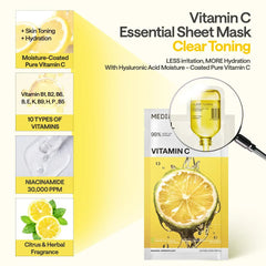 Mediheal Vita Essential Mask – Vitamin C Brightening & Revitalizing Sheet Mask