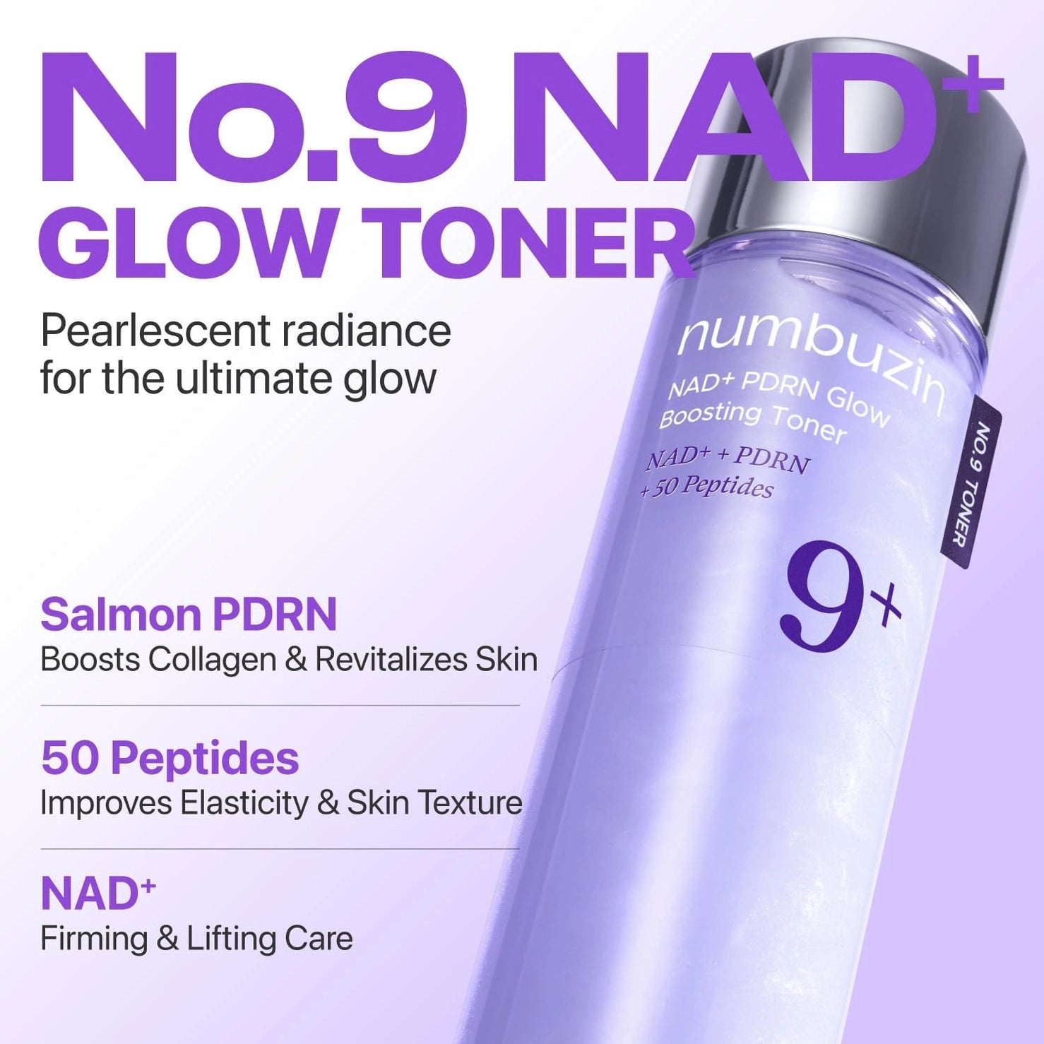Numbuzin No.9 Nad Pdrn Glow Boosting Toner 150ml 5.07 Fl oz