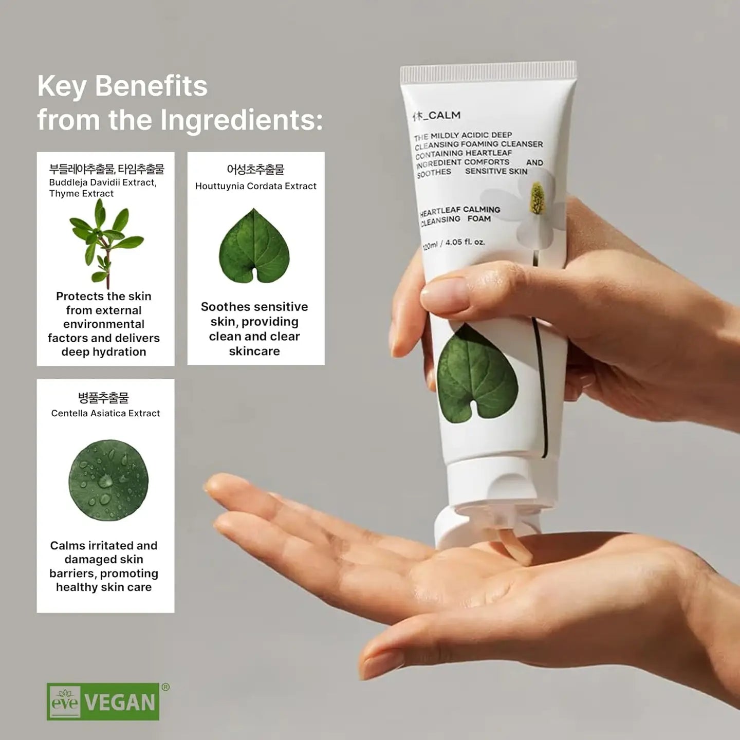 HUE_CALM Heartleaf Calming Cleansing Foam